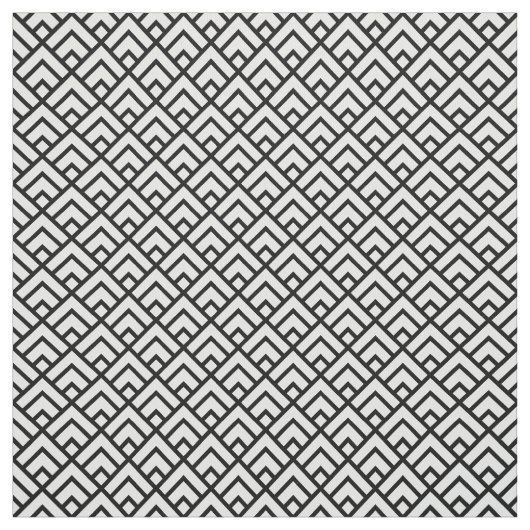 Schwarzes u. weißes geometrisches Muster Stoff (Muster)