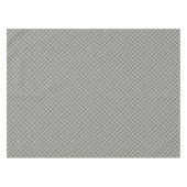 Schwarzes u. weißes geometrisches Muster Tischdecke (Vorderseite (Horizontal))