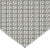 Schwarzes u. weißes geometrisches Muster Tischdecke (Schrägansicht)