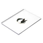 Schwarzes u. weißes Häschen-Notizbuch Notizblock (Linke Seite)