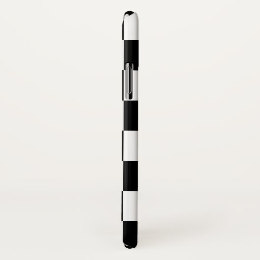 Schwarzes u. weißes kariertes Muster (WB) Case-Mate iPhone Hülle (Hinten/Rechts)