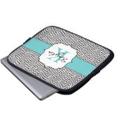Schwarzes u. weißes laptopschutzhülle (Vorne Knopf)