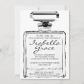 Schwarzes u. weißes Mode-Thema-1. Einladung (Vorderseite)