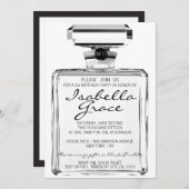 Schwarzes u. weißes Mode-Thema-1. Einladung (Vorne/Hinten)