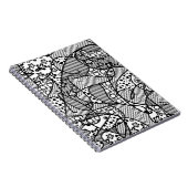 Schwarzes u. weißes Muster-Patchwork 04 Notizblock (Rechte Seite)