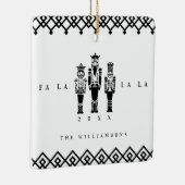 Schwarzes u. weißes Trendy Keramikornament (Rechts)