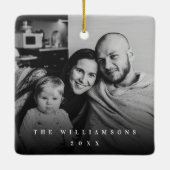 Schwarzes u. weißes Trendy Keramikornament (Rückseite)