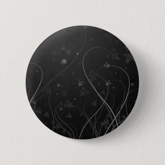 Schwarzes u. weißes WonderSwirl Button (Vorderseite)