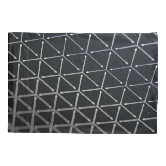 Schwarzes u. weißes Würfel-Muster Kissenbezug (Rückseite)