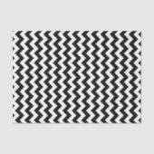 Schwarzes u. weißes Zickzack Muster-Seidenpapier Seidenpapier (Vorderseite)