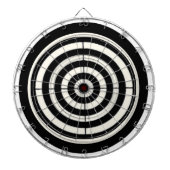 Schwarzes u. weißes Ziel Dartscheibe (vorne)