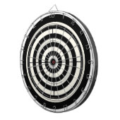 Schwarzes u. weißes Ziel Dartscheibe (Vorderseite rechts)