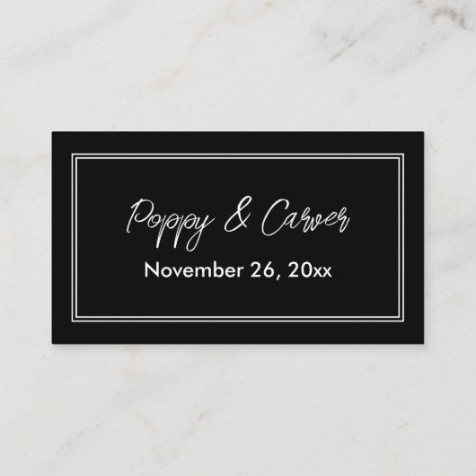 Schwarzes UAWG Online Begleitkarte (Rückseite)