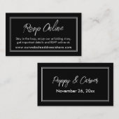 Schwarzes UAWG Online Begleitkarte (Vorne/Hinten)