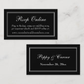 Schwarzes UAWG Online Begleitkarte (Vorne/Hinten)