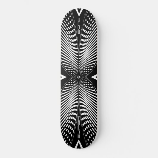 Schwarzes Überschall-Skateboard Skateboard (Vorderseite)