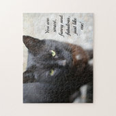 Schwarzes Übersichtsbild mit Motivierend Zitat Puzzle (Vertikal)