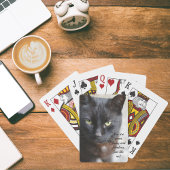 Schwarzes Übersichtsbild mit Motivierend Zitat Spielkarten