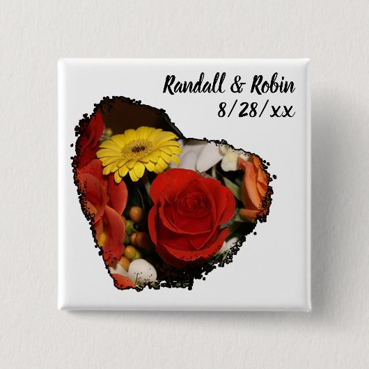 Schwarzes umrandete button (Vorderseite)