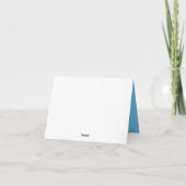 Schwarzes und blaues Bar Mitzvah danken Ihnen (Rückseite)