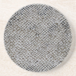 Schwarzes und Brown-Schlangen-Haut Untersetzer