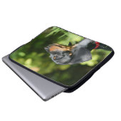 Schwarzes und Dackel 3 TANs Miniture Laptopschutzhülle (Vorne Knopf)