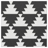 Schwarzes und Elfenbeinmodernes geometrisches Must Stoff (Nahaufnahme)