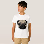 Schwarzes und Faun-Mops T-Shirt (Vorne ganz)