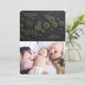 Schwarzes und feiertagskarte (Stehend Vorderseite)