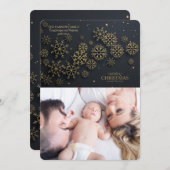 Schwarzes und feiertagskarte (Vorne/Hinten)