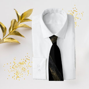 Schwarzes und Funkelnd Gold Krawatte
