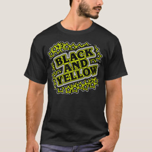 Schwarzes und Gelb -- T - Shirt
