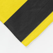 Schwarzes und gelbes Biene-Inspiriertes Fleecedecke (Ecke)