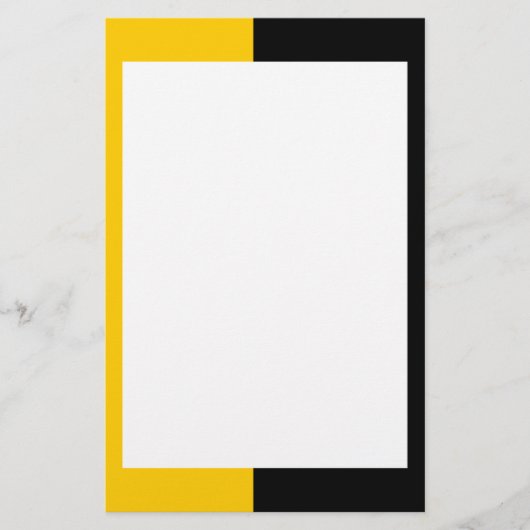 Schwarzes und gelbes Briefpapier (Vorderseite)