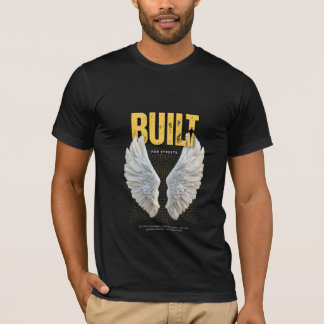 Schwarzes und gelbes modernes Streetwear-T-Shirt T-Shirt