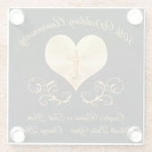 Schwarzes und glasuntersetzer (Rückseite)