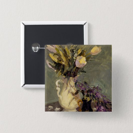 Schwarzes und Gold Button (Vorne & Hinten)