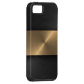 Schwarzes und Gold Case-Mate iPhone Hülle (Rückseite/rechts)