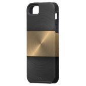 Schwarzes und Gold Case-Mate iPhone Hülle (Rückseite Links)