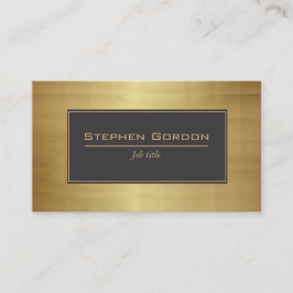 Schwarzes und Gold elegant Visitenkarte