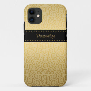Schwarzes und Gold Jaguar Case-Mate iPhone Hülle