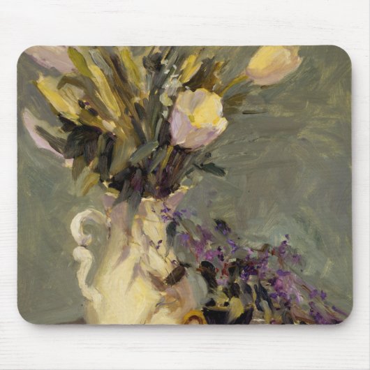 Schwarzes und Gold Mousepad (Vorne)