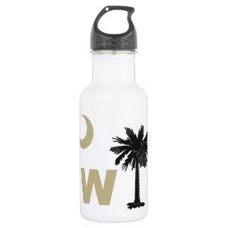 Schwarzes und Gold W South Carolina Edelstahlflasche