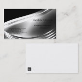 Schwarzes und Goldberufliche Geschäfts-Karte Visitenkarte (Vorne/Hinten)