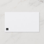 Schwarzes und Goldberufliche Geschäfts-Karte Visitenkarte (Rückseite)