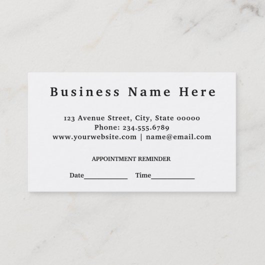 Schwarzes und Goldbezaubernde Terminkarte (Rückseite)