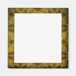 Schwarzes und Goldbilderrahmen Magnet