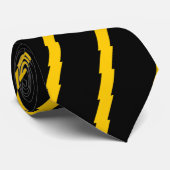 Schwarzes und Goldblitz-Krawatte Krawatte (Gerollt)