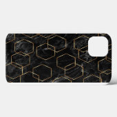 Schwarzes und goldenes Case-Mate iPhone Case (Rückseite (Horizontal))