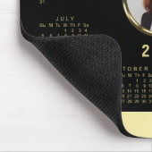 Schwarzes und goldenes Design, Logo oder Foto im g Mousepad (Ecke)